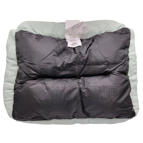 Woof Pet Bed 24" Teal/ Mint  & White   Plush Lining Polyester Fiber New with Tag - Picture 2 of 7